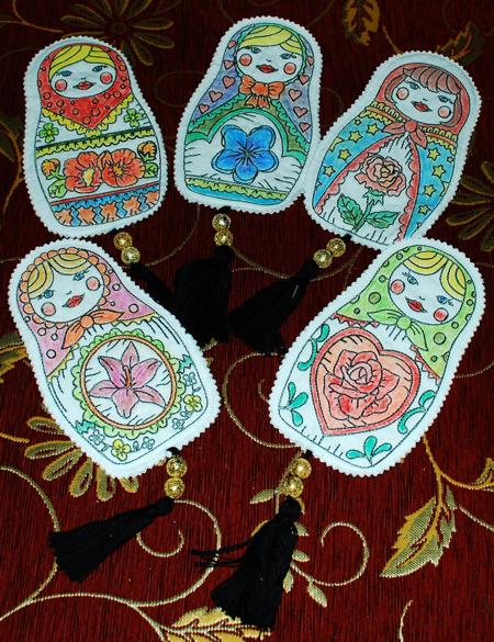 Matreshka Bookmarks and Ornaments image 2